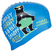 Шапочка для плавання силіконова юніорська MadWave Junior SMART ASSY M057002 кольори в асортименті Код M057002, фото 4