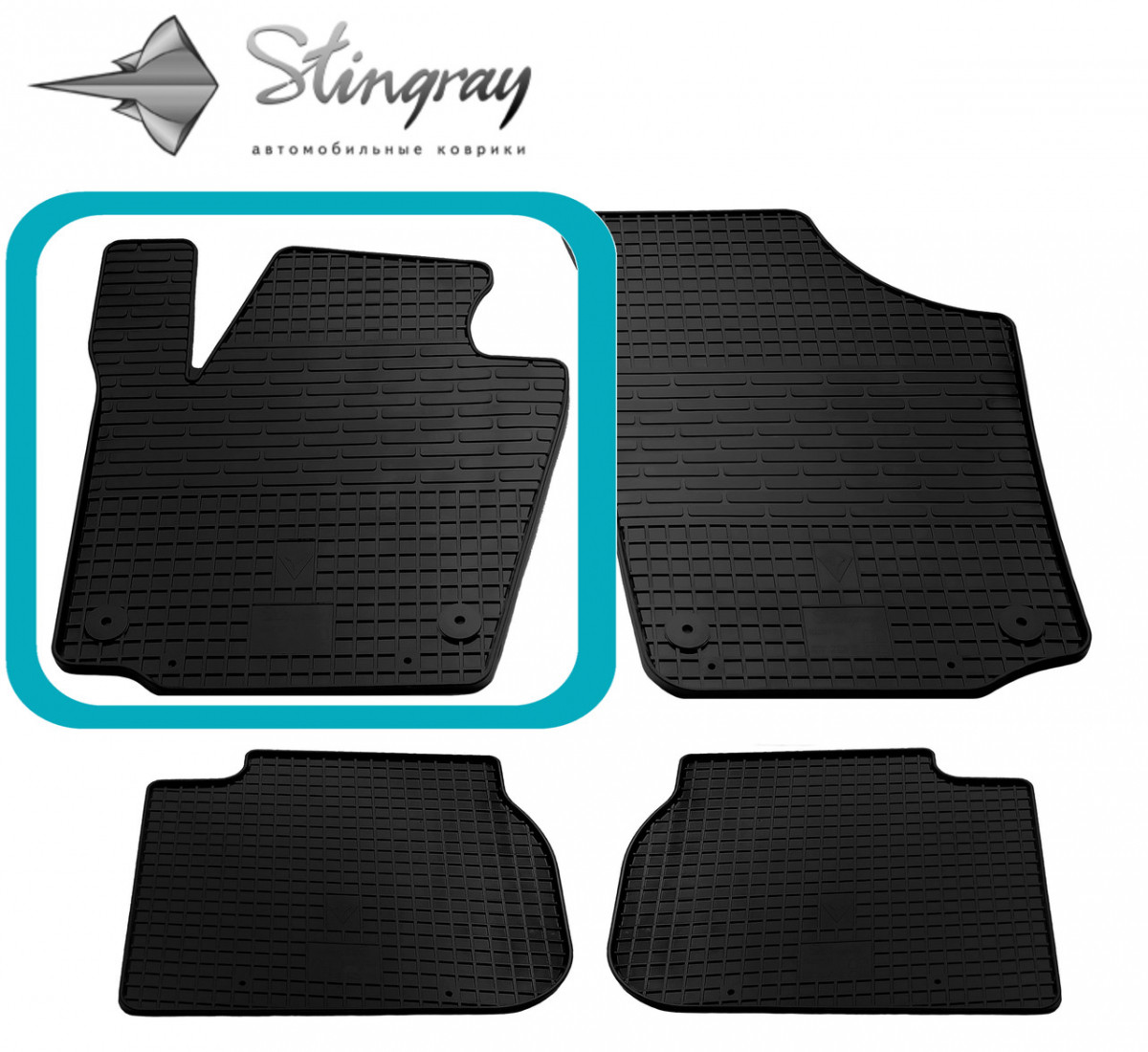 Килимок в авто smile Передній лівий на Skoda Rapid (2012-2019) Шкода