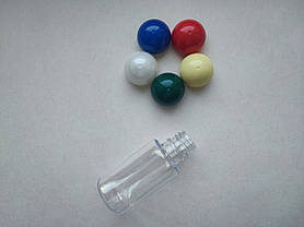 30 мл ПЕТ з кільцем прозора пляшка флакон з кришкою перламутрова кулька, ковпачком, гвинтовою закруткою, флакони, фото 4