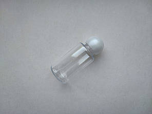 30 мл ПЕТ з кільцем прозора пляшка флакон з кришкою перламутрова кулька, ковпачком, гвинтовою закруткою, флакони, фото 1