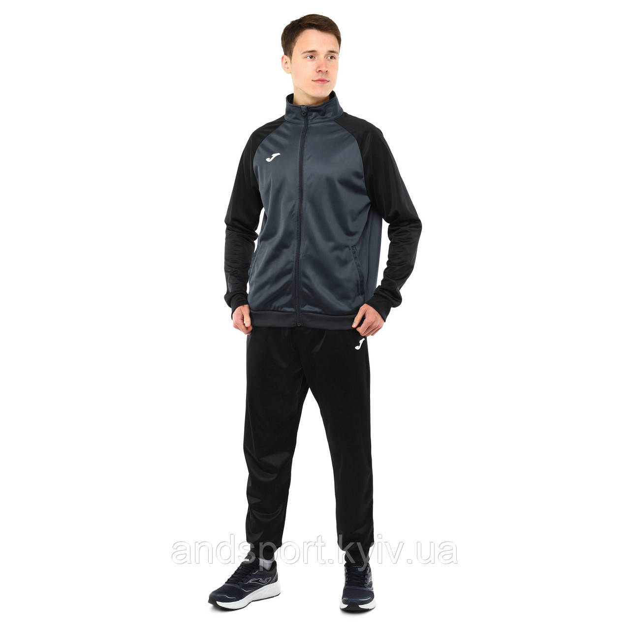 Костюм спортивний кофта на блискавці та штани Joma ACADEMY IV 101966-151 6XS-XL чорний Код 101966-151
