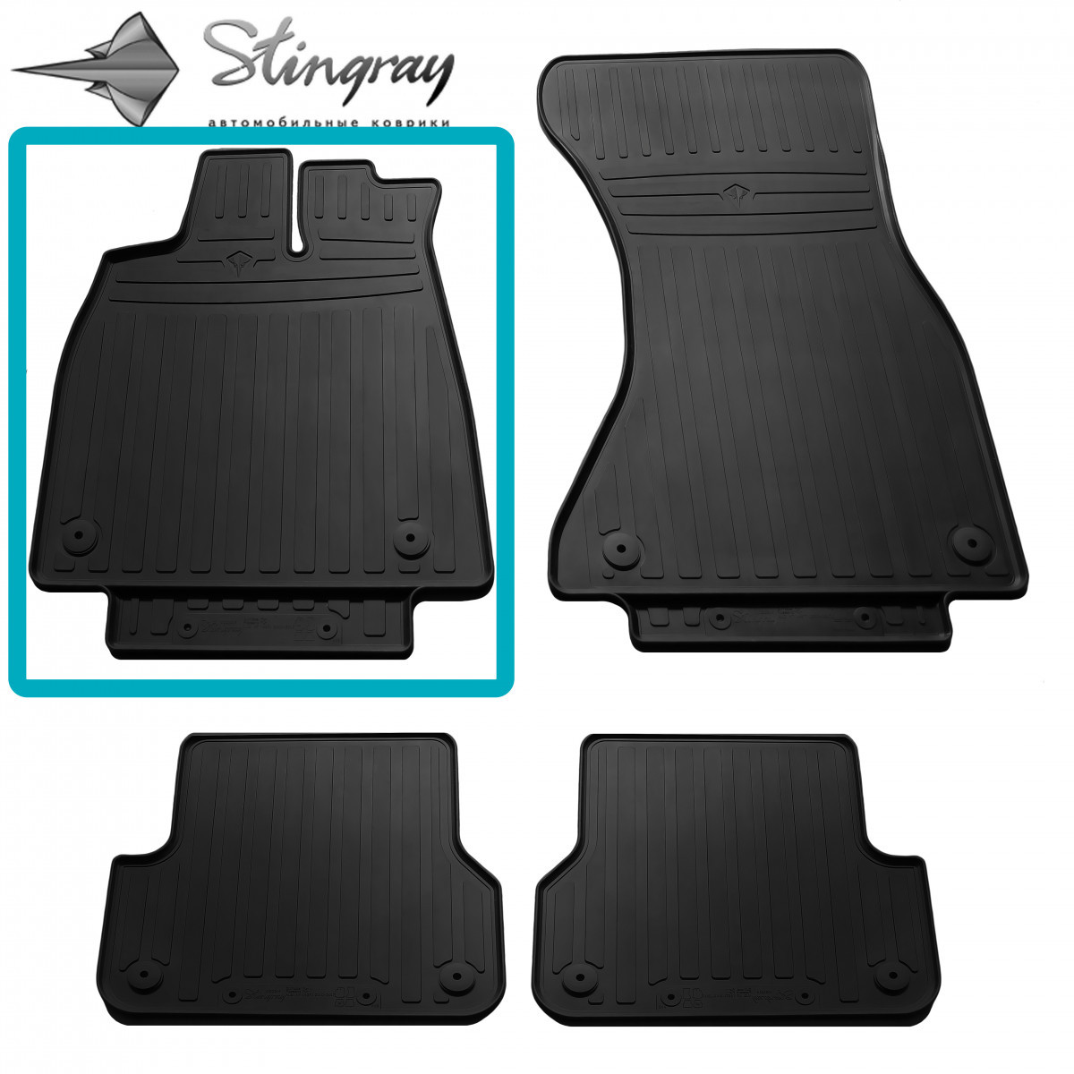 Водійський Гумовий Килимок Передній лівий для Audi A7 (4G7) (2010-2017) Ауди, фото 1