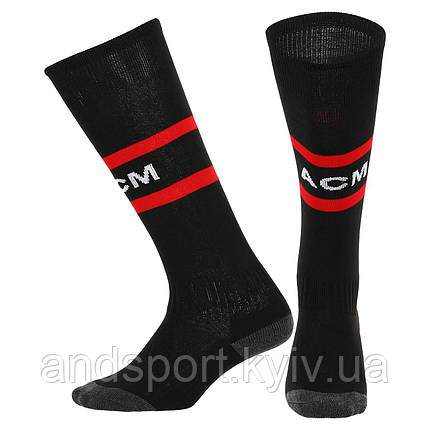 Гетри дитячі з символікою футбольного клубу SPOINT AC MILAN HOME 2024 ETM2405 розмір 32-39 чорний Код ETM2405, фото 1