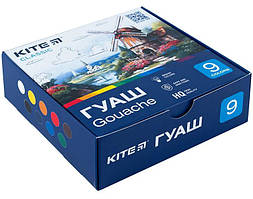 Гуаш Kite Classic 9кол/20мл