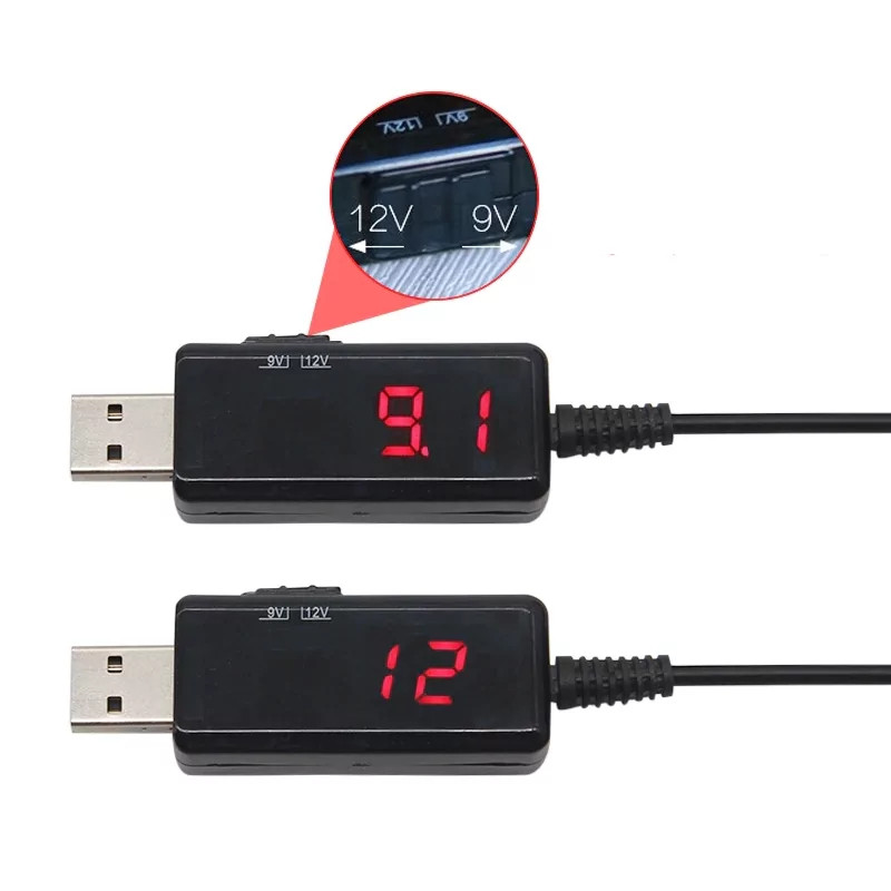 Універсальний перехідник адаптер Usb для живлення роутера модему з 5 V на 9 V і 12 V 208459, фото 1