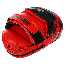 Лапа Вигнута для боксу та єдиноборств FISTRAGE FURIOUS VL-4465 2шт червоний-чорний Код VL-4465, фото 3