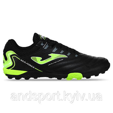 Сороконіжки Joma MAXIMA MAXS2401TF розмір 39-45 чорний-салатовий Код MAXS2401TF, фото 1