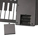 Гнучке піаніно, синтезатор на 49 клавіш, електронне піаніно для дітей — Білий, фото 6