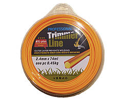 Лісочка для тримера бензокоси 2.4мм 74м Квадрат двокомпонентний