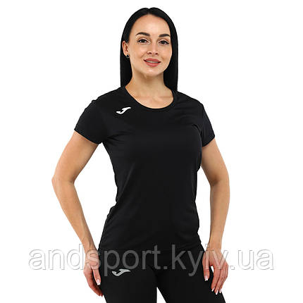 Футболка жіноча Joma RECORD II 901400-100 XS-L чорний Код 901400-100, фото 1
