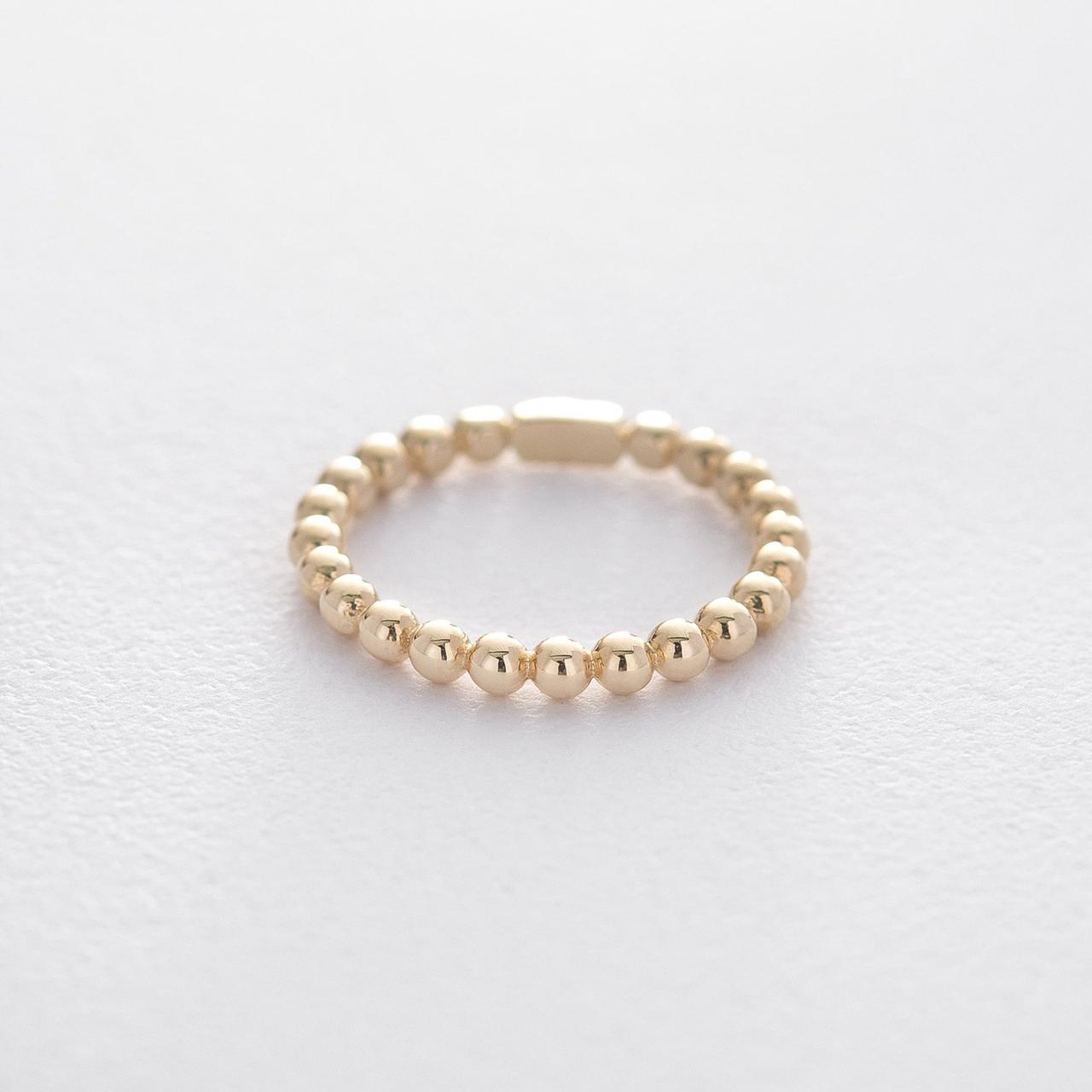 Золоте кільце з кульками к06109, фото 1