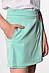 Спідниця-шорти  дитяча для дівчинки м'ятного кольору р.S 182621M, фото 2