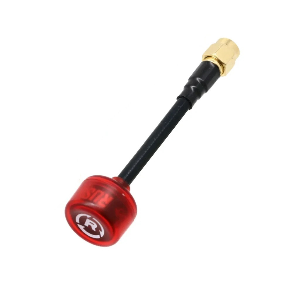Антена RHCP 5.8G Rush Cherry II 75mm 1.8Dbi, SMA-Male прямий, червона, для FPV дронів