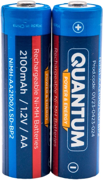 Акумулятор Ni-MH з низьким саморозрядом (LSD) Quantum 1600mAh 1.2V AA, фото 1