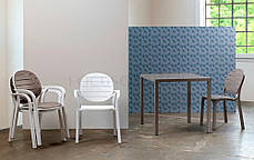 Стільчик пластиковий для веранди Nardi Erica бежевий, фото 3