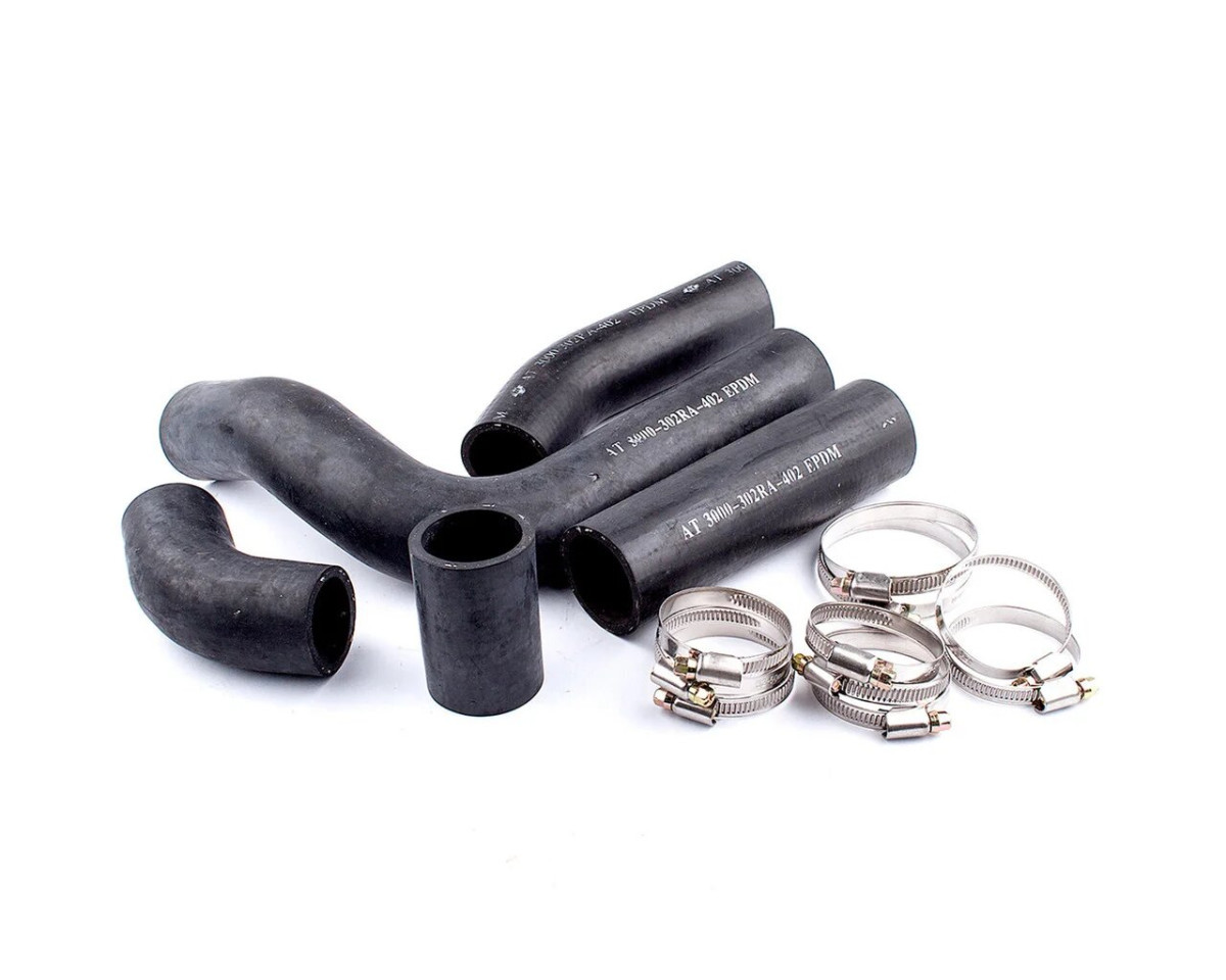 Патрубок радіатора 3110 402дв к-т 5 шт. АТ з хомутами