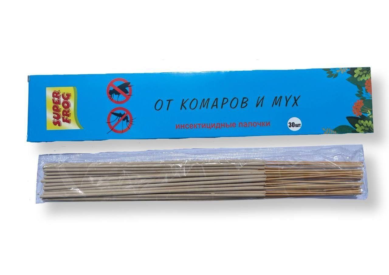 Інсектицидні палички проти комарів і мух Супер фрог, 30 шт, фото 1