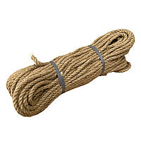 Канат джутовий 10 мм 50 метрів темний