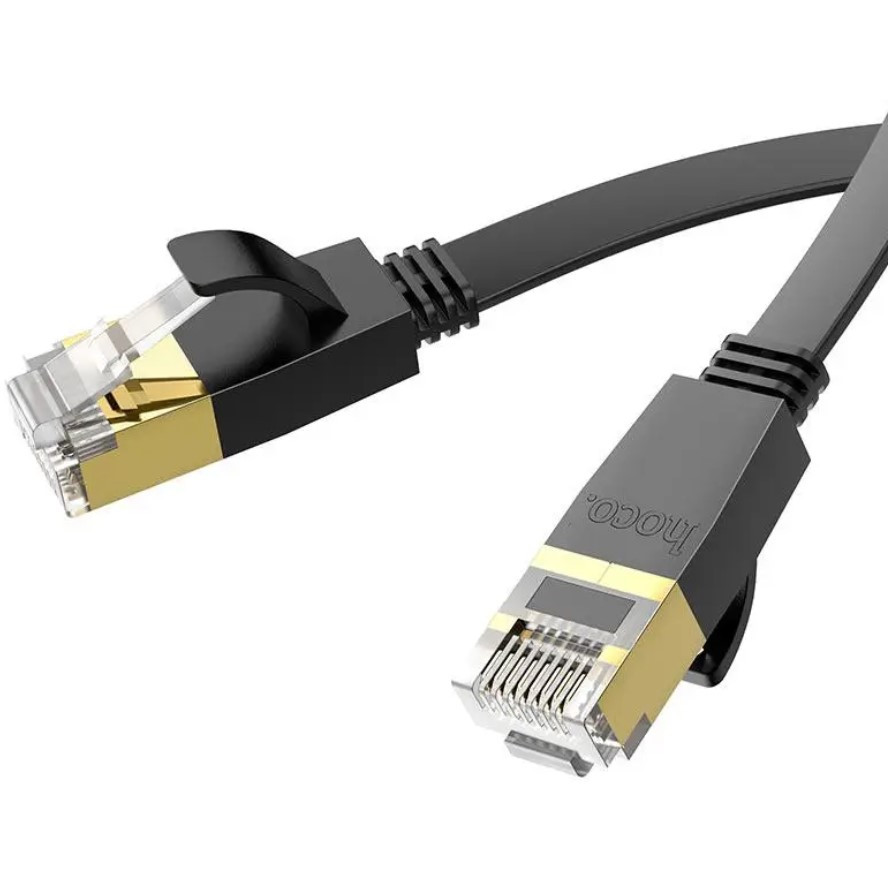 Кабель мережевий для інтернету HOCO US07 General, 1 м, чорний, фото 1