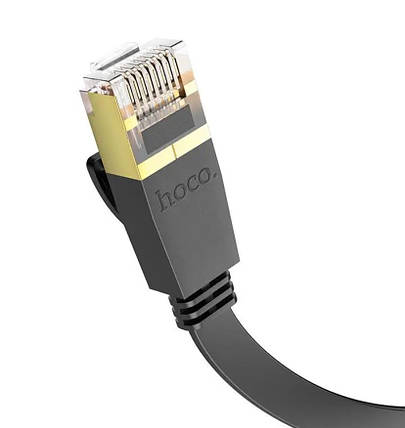 Кабель мережевий для інтернету HOCO US07 General, 1 м, чорний, фото 2