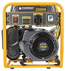 Генератор бензиновий інверторний POWERMAT PM-AGR-2200IM 2.2кВт, фото 3