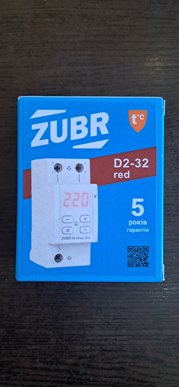 Реле напруги ZUBR D2-32 red