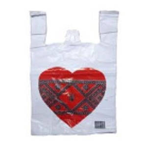 Пакет Вишиванка 30х50, 12 кг, "Вишиванка Серце" (100 шт) 1/100/2500