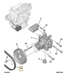 Ремінь ГУР на Peugeot Boxer, Citroen Jumper 4 (2014-...) 2.2HDi, 4009Q4