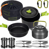 Набір туристичного посуду 18в1 Trizand 14224