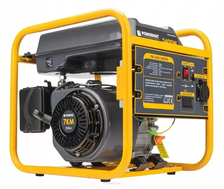 Генератор бензиновий інверторний POWERMAT PM-AGR-3400IM 3,4кВт для дому та будівництва