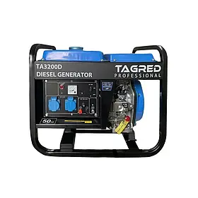 Дизельний генератор TAGRED TA3200D з потужністю 3,2 кВт та системою AVR для стабільної напруги