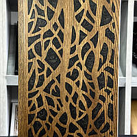 Нарди дерев'яні подарункові 48×24см з епоксидної смоли чорного кольору, фото 3