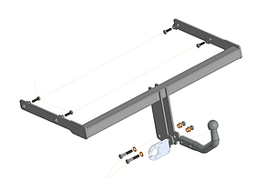 Фаркоп Audi А6 (С7)(універсал 2014-2018) (Фаркоп Ауді А6 С7) Автопристрій
