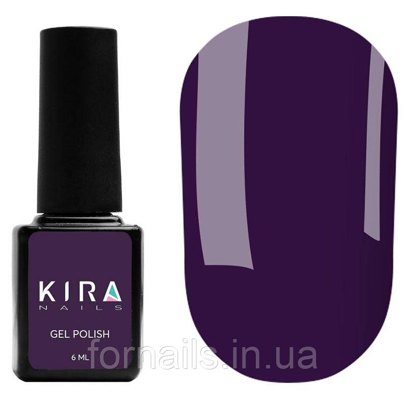 Гель-лак Kira Nails №157 (темно-фіолетовий, емаль), 6 мл, фото 1