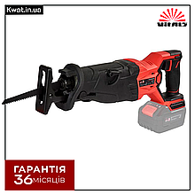 Пила шабельна акумуляторна Vitals Master ATz 1828 SmartLine+ Регулювання обертів 0 - 3100 Без АКБ і ЗП