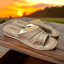 Шкіряні жіночі капці 043-37