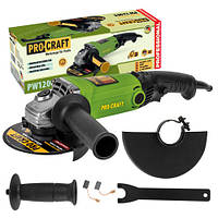 Болгарка Procraft PW1200Е (диск 125 мм, регулювання обертів)