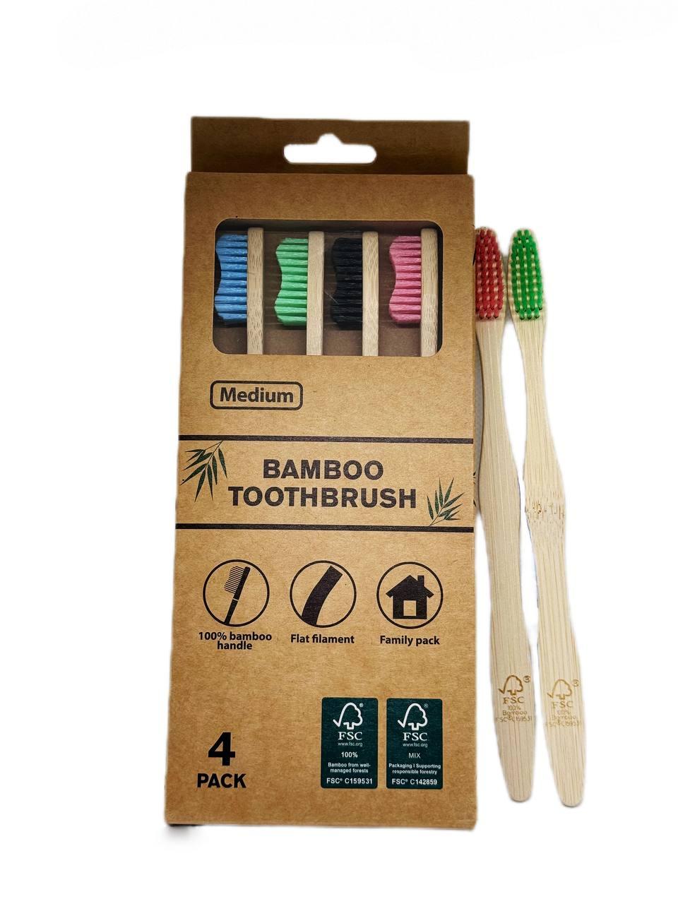 Зубна щітка 100% Bamboo 1 шт, фото 1