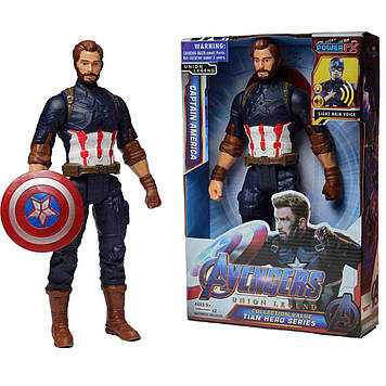 Капітан Америка іграшка зі звуковими та світловими ефектами 29 см