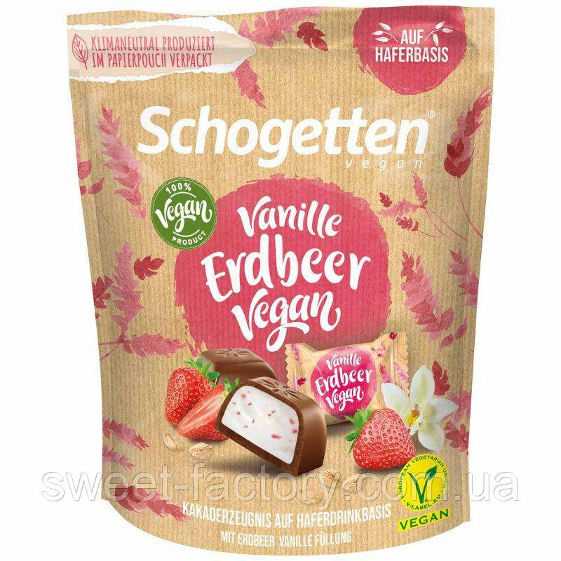 Шоколад Schogetten Vanille Erdbeer Vegan 125g