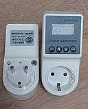 Реле контролю напруги в розетку LM31532-16А "Щит" LEMANSO 230 В 16 А захист перепадів напруги, фото 2