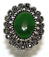 Каблучка під крапельне срібло. Діаметр: 20 мм. Є 17р 18р 19р роз'єм