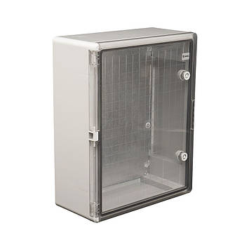 Корпус пластиковий ударостійкий (щит) 400x500x180мм з прозорі двері IP65 (512828), фото 1