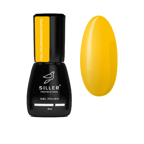 Топ без липкого шару Siller Lemonade Top №2 (жовтий), 8 мл, фото 1