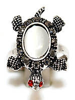 Кільце під крапельне срібло, безрозмірне. Діаметр: 18 мм.