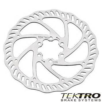 Ротор Tektro 180 mm під 6 болтів сріблястий
