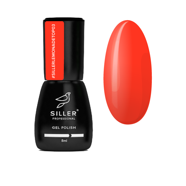 Топ без липкого шару Siller Lemonade Top №3 (червоний), 8 мл, фото 1