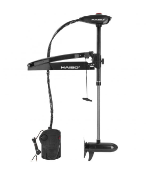 Електромотор для човна Haibo WFT80DG (чорний) носової 24В солона вода, фото 1