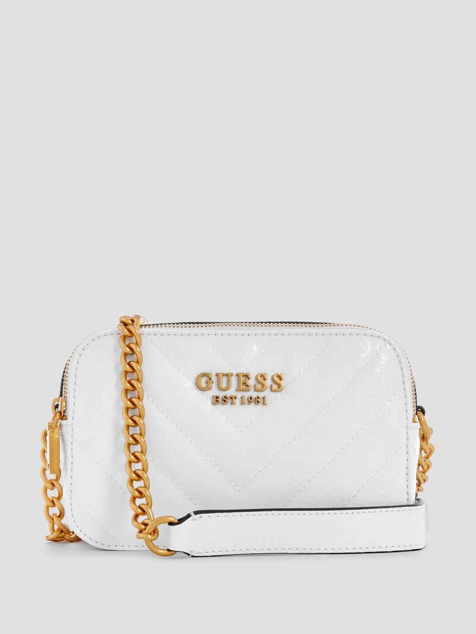Жіноча сумка Guess Jania Quilted Camera Crossbody GA919914/14505536 біла