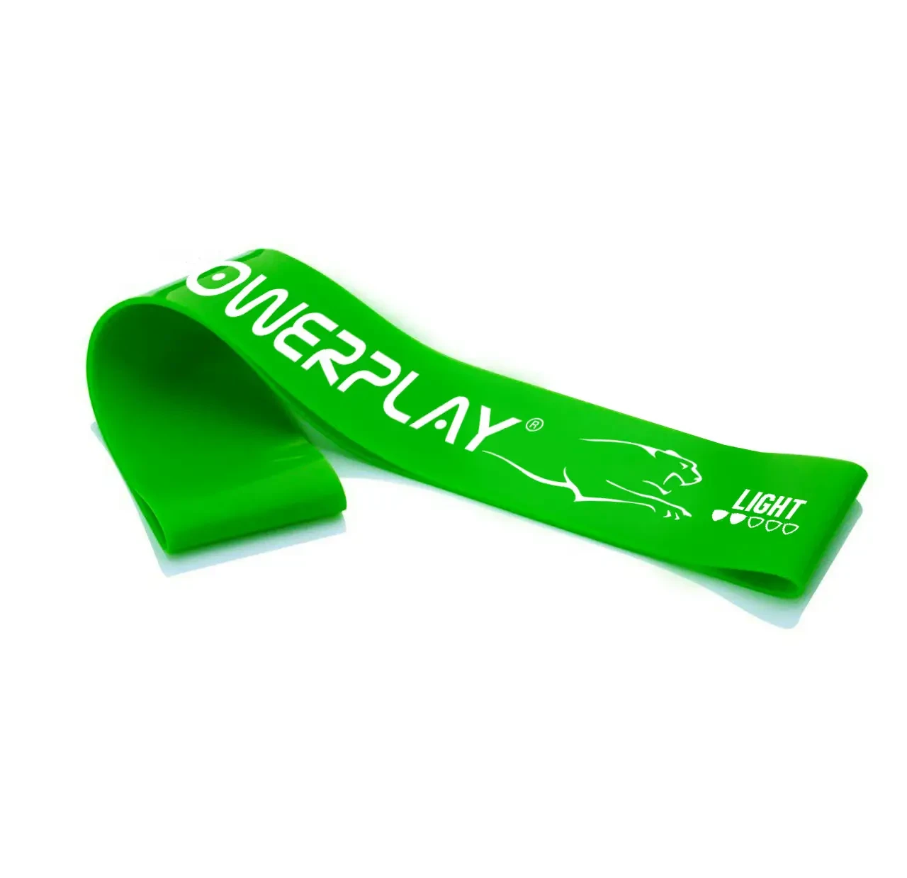 Резинка для фітнесу (стрічка-еспандер) PowerPlay 4113 Mini Power Band 0.6мм. Зелена (опір 3-5 кг), фото 1